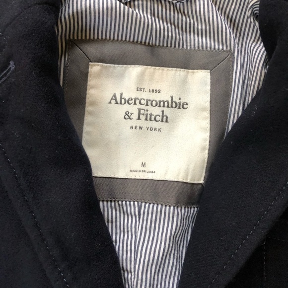 Abercrombie & Fitch Preppy Navy Wool Blazer - Picture 7 of 8